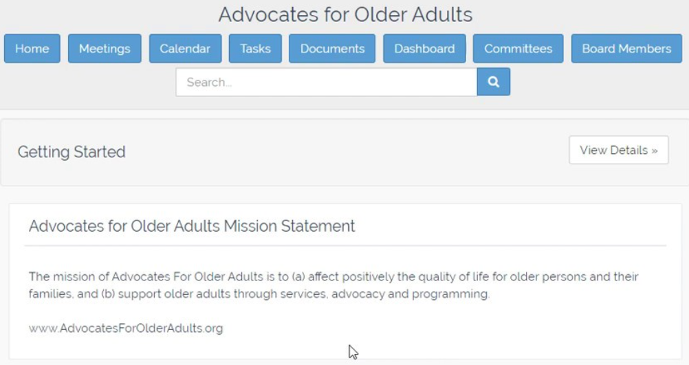 bellesboard interface